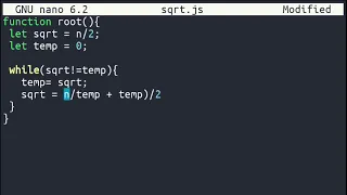 Learn to find square root in Javascript without using Math sqrt