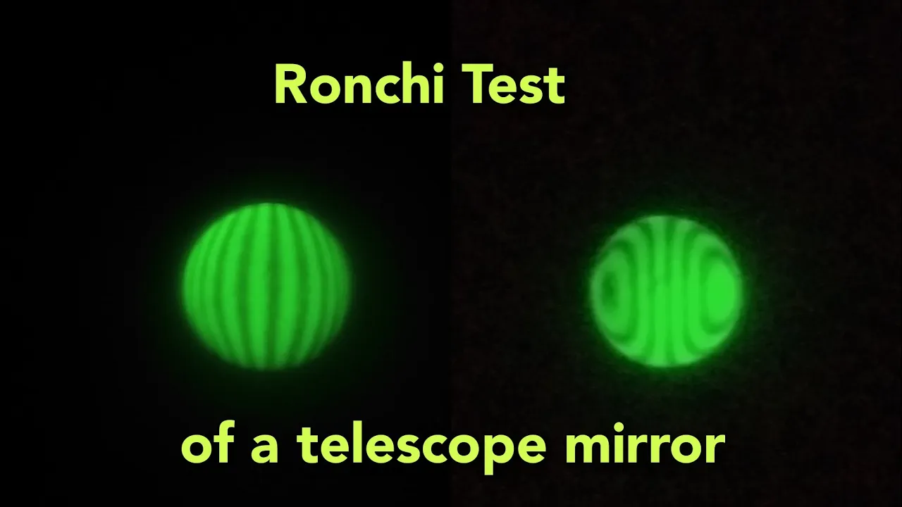 Ronchi test of a 6 inch telescope mirror |How to make ronchi tester | telescope mirror making |Part3