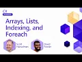 Arrays Lists Indexing and Foreach Pt 13 C for Beginners