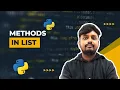 Python List Methods Python Tutorials in Hindi 6