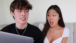 Girlfriend Reacts to My Cringe Tiktoks