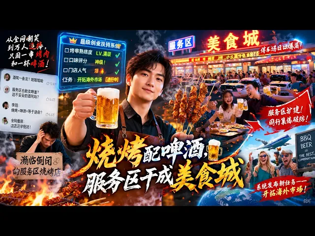 꼬치에 맥주, 휴게소를 먹자골목으로
