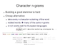 IR4 8 Character n-grams