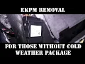 How to remove your Fuel Pump Module EKPM without rear folding weather package