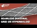Grasshopper Architecture - Diagonal Grid on Hyperboloid Without Seam