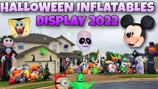 Huge Halloween Display 2022 Inflatable Blow Ups Halloween Inflatables Collection Day Night