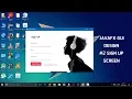 JavaFX GUI Design Sign Up Screen