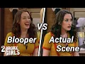 2 Broke Girls Bloopers vs actual scenes Part 1
