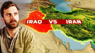 the iran iraq war mapped