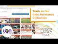 Tools in the Gale Reference Collection