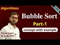 Bubble sort Bubble sort algorithm with example part-1 Sorting Algorithms