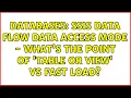 Databases SSIS Data Flow data access mode - what s the point of table or view vs fast load