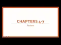 Chapters 4-7 Review