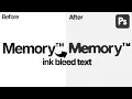 Photoshop for Beginners - Learn Ink Bleed Effect in Minutes