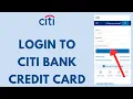 Citi Card Login - How to Sign in to Citibank Credit Card Account 2026