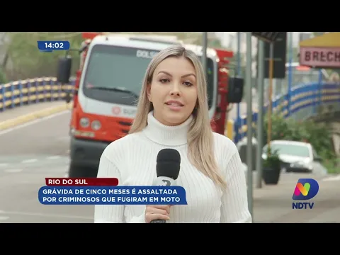 Rio do Sul: grávida de cinco meses é assaltada por criminosos que fugiram de moto