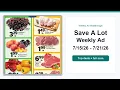 Save A Lot Weekly Ad 26 - 26 Top Deals