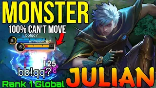 Download Monster Julian Ft Top 1 Global Zilong \u0026 Melissa - Top 1 Global Julian by bb!qq - Mobile Legends MP3