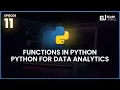 How to Use Functions in Python Python for Data Analytics eCare Upskill
