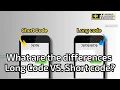 What are the differences SMS Long Code vs SMS Short Code
