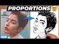 How to draw FACE PROPORTIONS free template