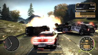 Spike Strip FAIL Busted In Jade S Mustang Toughest Challenge NFS Most Wanted HD Remastered 