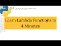 Lambda Functions Anonymous Functions In Python Python Interview Question