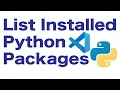How To List Installed Python Packages With Pipenv
