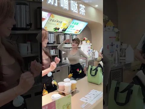 Sweet Vibe Dance 🧋🔥Smooth Moves in a Bubble Tea Shop | 2461