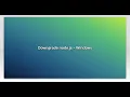 Downgrade node js - Windows