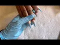 Baby blue ombre nails