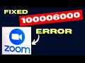Stop Zoom From Crashing - Error 100006000 Solution