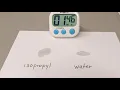 Evaporation Isopropyl vs water
