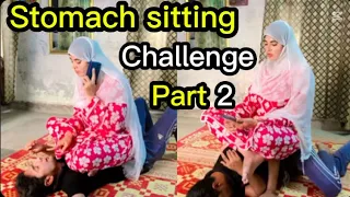 stomach sitting part 2 wife punish husband for late coming house requested video funny 