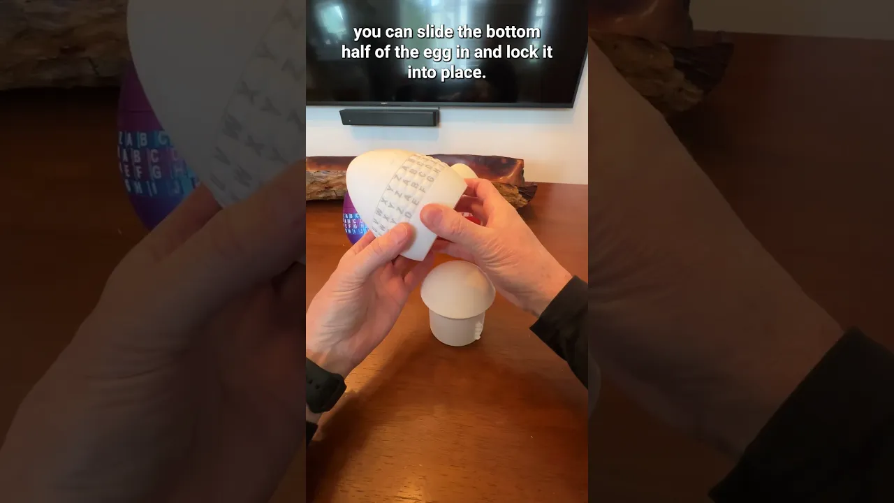 Locking Egg with Programmable 4-Character Combination video thumbnail