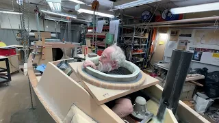 17 April 2023  Aft deck hatch and flat bar bronze not bendt