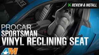 1979-2014 Mustang Procar Sportsman Pro Black Vinyl Reclining Seat Review & Install
