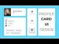 Profile Card UI Design using HTML and CSS -