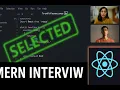 MERN Stack Developer Mock Interview React Node MongoDB Express Selected
