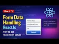 How to Get Form Values in React with useState Form Handling Tutorial