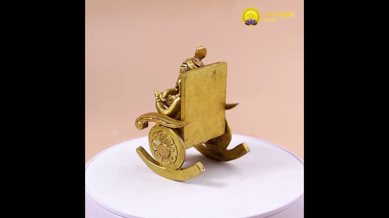 Brass Ganesha With Sitting Chair - Abhimantrit