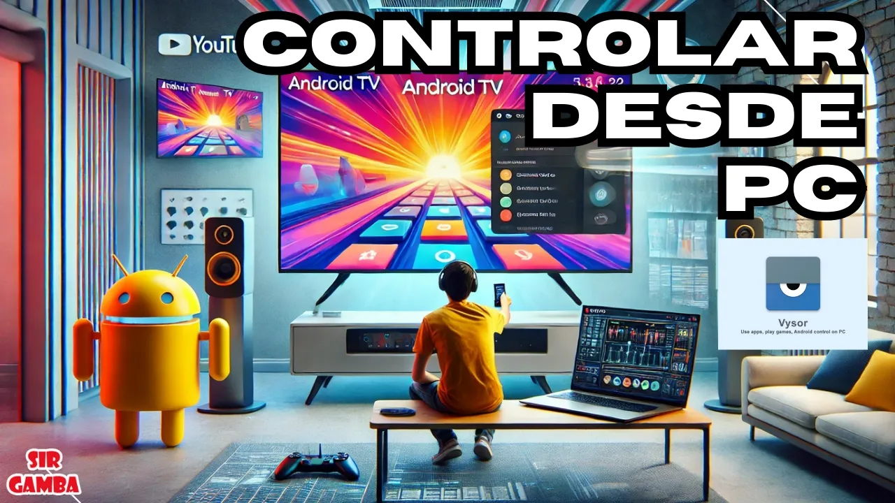 🖐 Controlar GOOGLE TV desde el PC 👉 Android TV + Vysor - Xiaomi TV