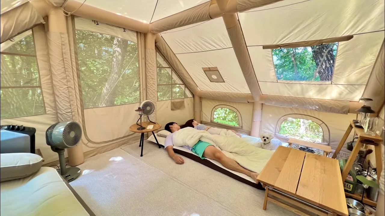 무사고 여름장박 2주 차🏕️ 내 방보다 좋은 좌식 장박지 꾸미기ㅣ이 정도면 여기서 살까봐요 썸네일