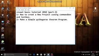 Visual Basic Programming Tutorial part-3