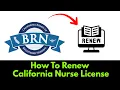 How To Renew California Nurse License 2025