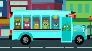 Owls Wheels On The Bus Nursery Rhymes For Childrens Songs For Kids