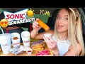 Trying SONIC S BREAKFAST For The FIRST TIME Mukbang