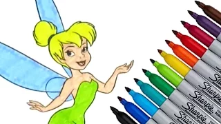 Tinker Bell Disney Movies Coloring page 2016 New for Kids