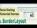 Java Swing Tutorial 2 Java Swing BorderLayout Tagalog