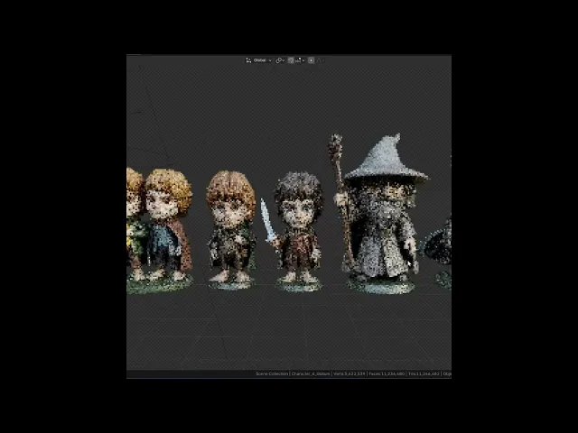 Lord of the Rings STL Files - Frodo Gandalf Aragorn - Fantasy 3D Print Models video thumbnail